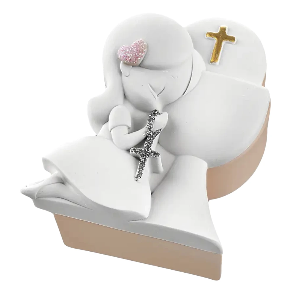 Scatolina Comunione Bimba 8x6 Cipria – Bongelli Preziosi