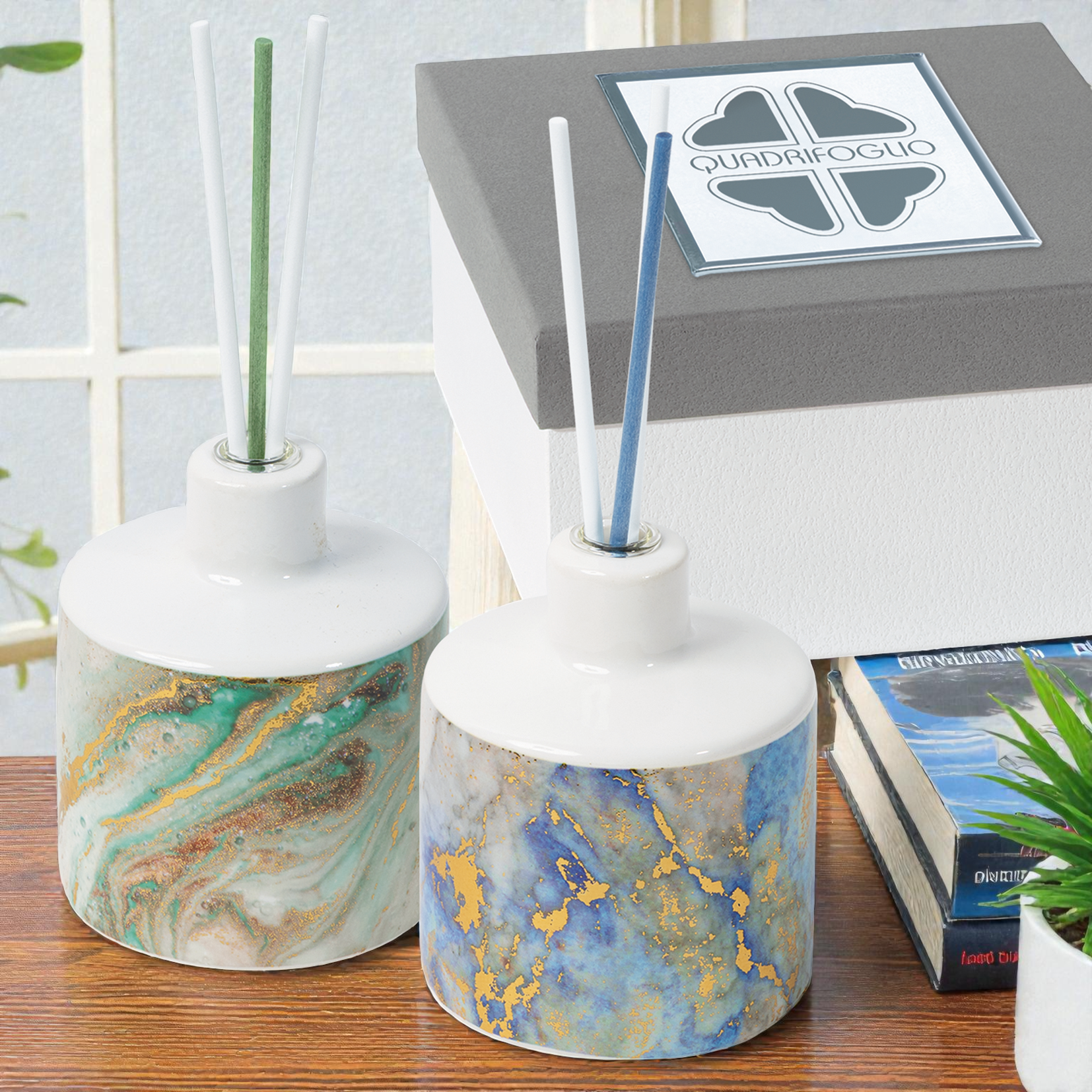 Diffusore ambiente - Bronzo - Bomboniere solidali Quadrifoglio - immagine 2