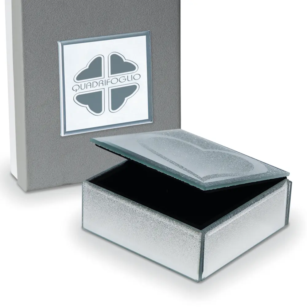 Box Diamante cm 10x10x4 - Bomboniere solidali Quadrifoglio