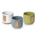 Porta piantine-DM7 H6-collezione Grafite - Bomboniere solidali Quadrifoglio