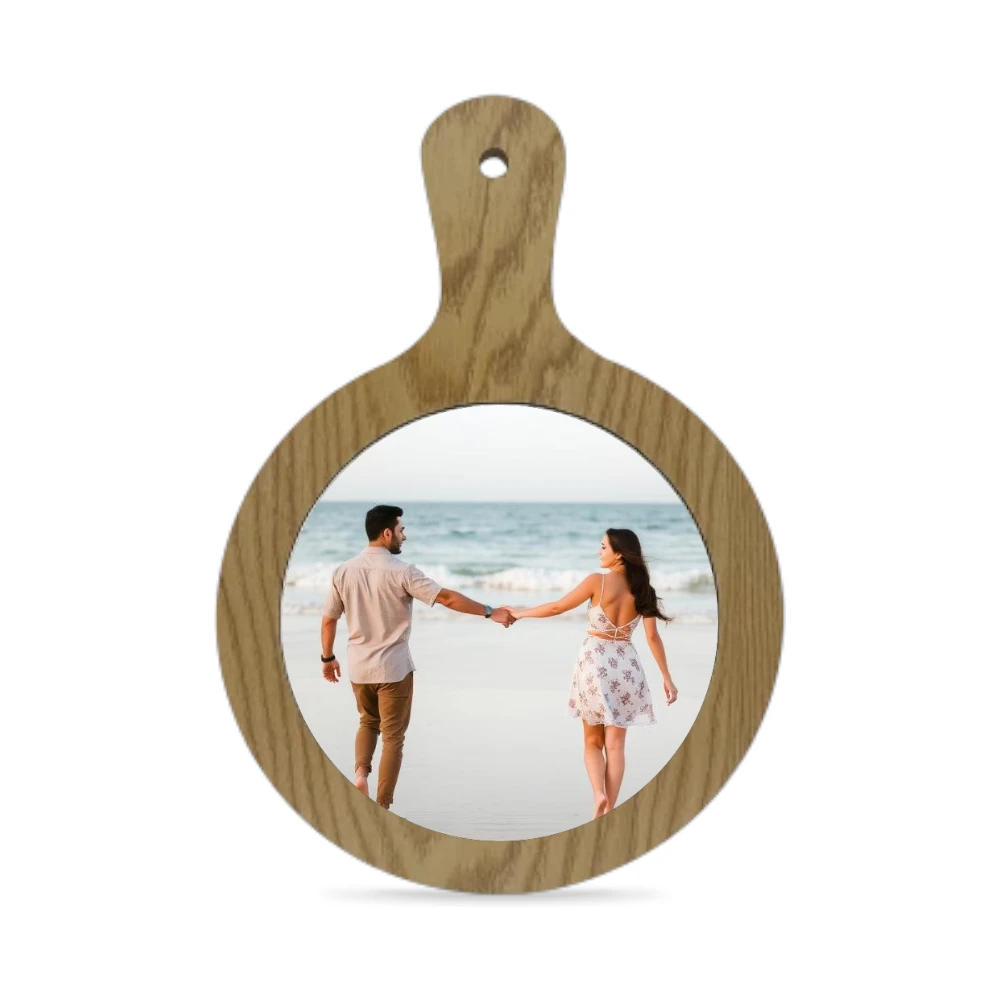 Tagliere tondo personalizzato con astuccio - immagine 3