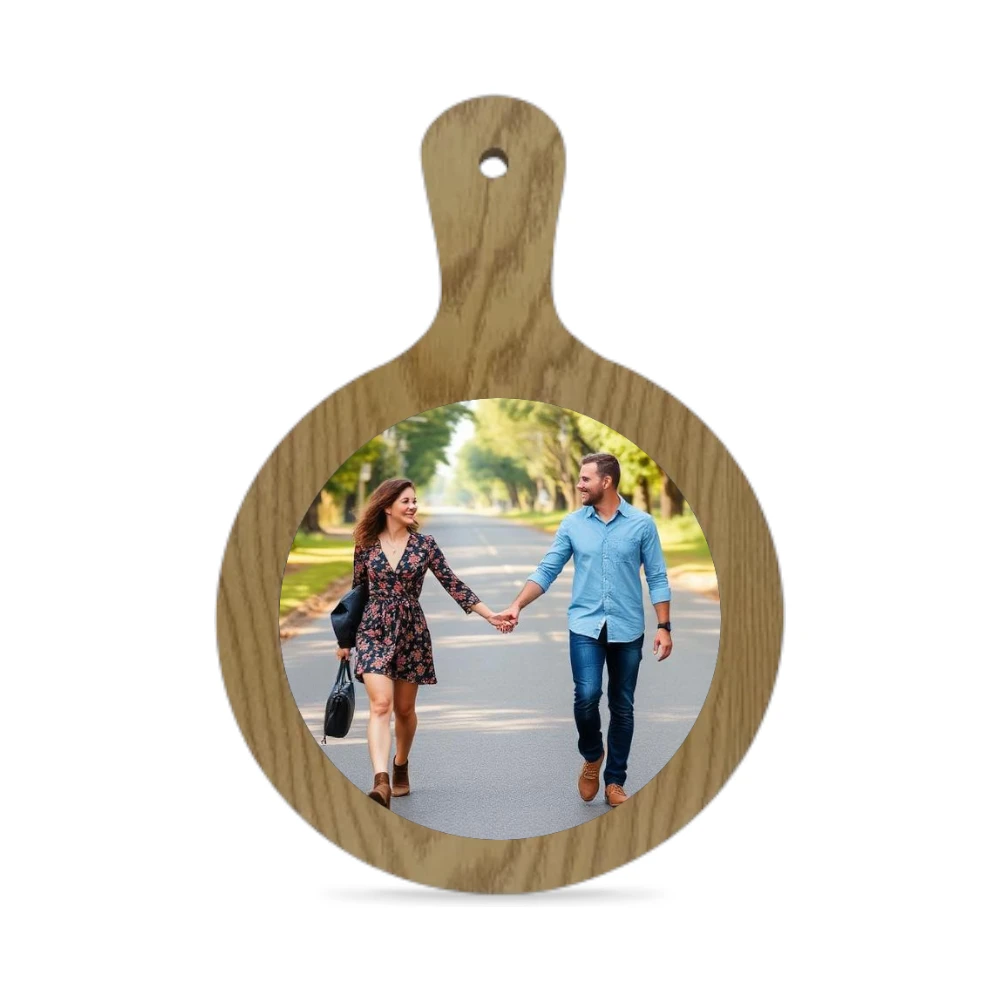 Tagliere tondo personalizzato con astuccio - immagine 2