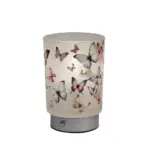 Lampada Vetro Farfalle In Volo Ricarica USB Dm10 x H15,5 Bomboniere Fantin