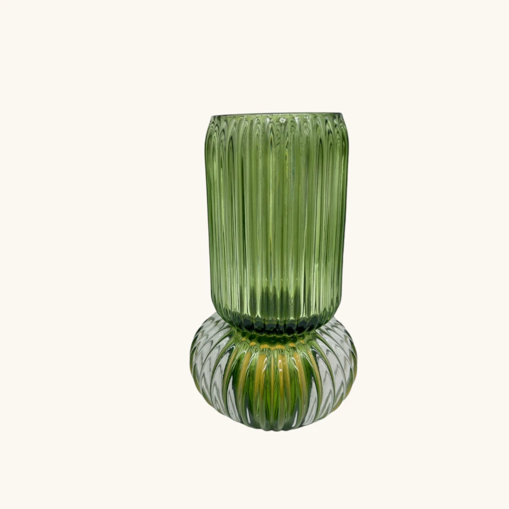Lampada Led Vaso in Vetro Verde con scatola Bomboniere AD