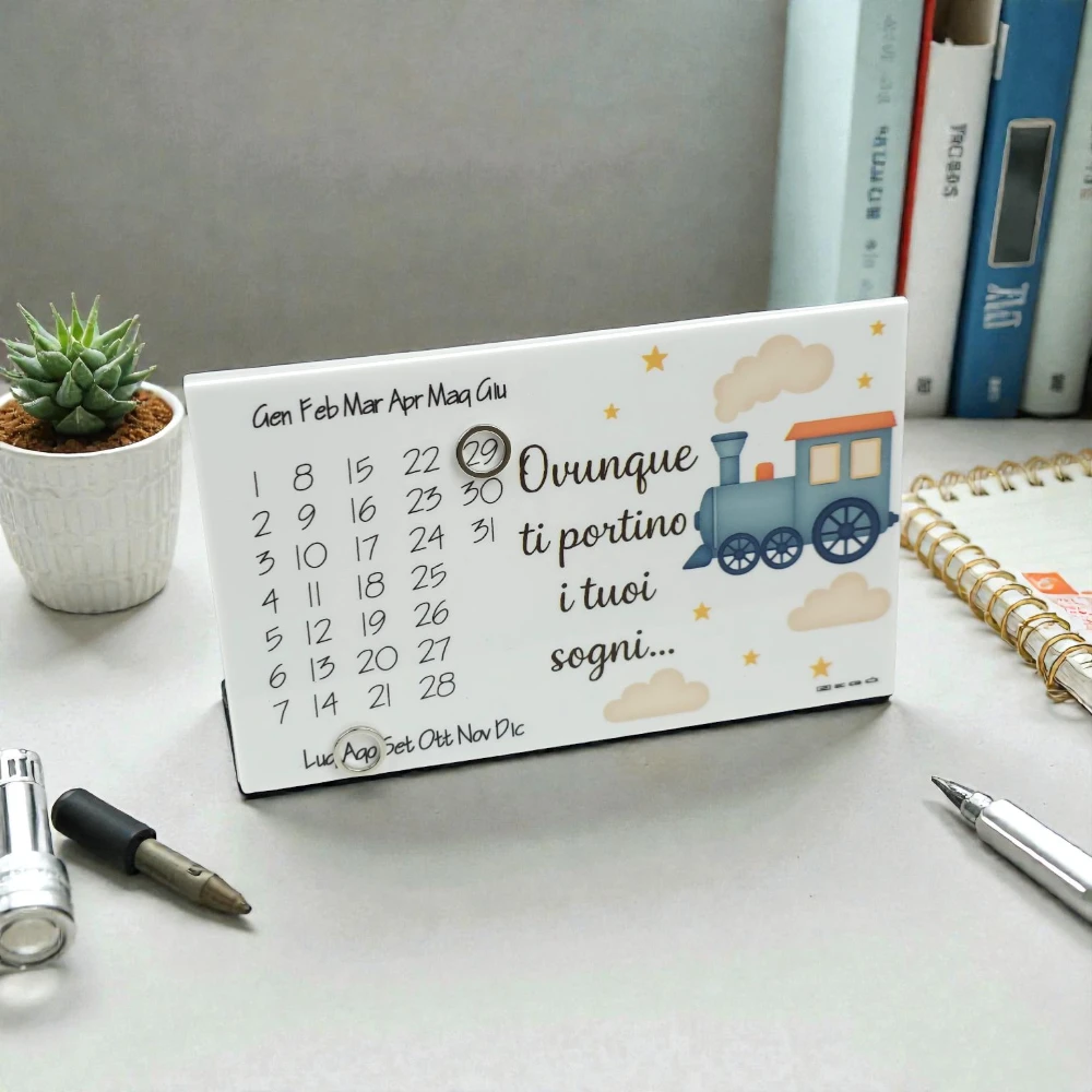 Calendario Grande Serie Trenino Bomboniere Negò - immagine 2