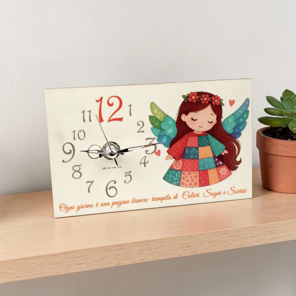 Orologio Piccolo Angelo Multicolor "Serie Angioletti" Bomboniere Negò - immagine 2