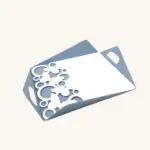 Vassoio Grande Farfalla Blu Serie Aurora Bomboniere Negò