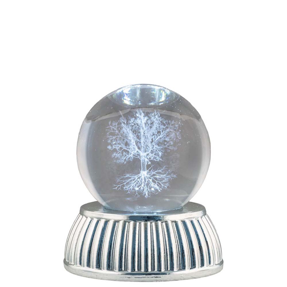 Sfera di cristallo Bagutta 7x8 cm - Albero della vita