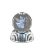 Sfera led di cristallo Bagutta 7x8 cm - Angelo