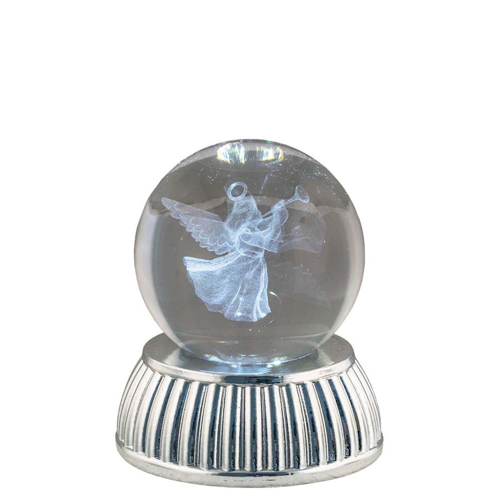 Sfera led di cristallo Bagutta 7x8 cm - Angelo