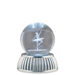 Sfera led di cristallo Bagutta 7x8 cm - Ballerina