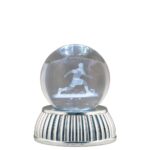 Sfera led di cristallo Bagutta 7x8 cm - Calciatore