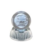 Sfera led di cristallo Bagutta 7x8 cm - Globo Terrestre