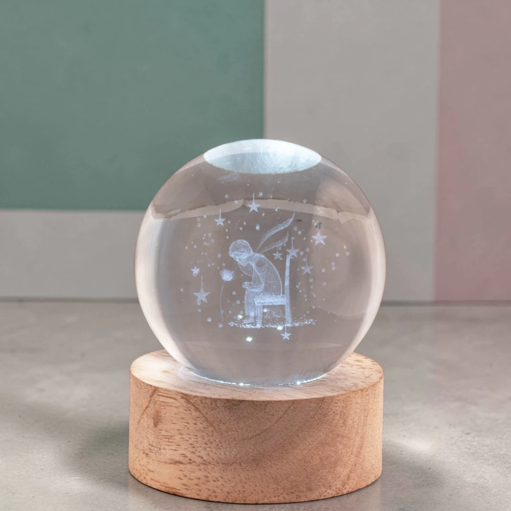 Sfere Led di Cristallo Piccolo Principe "cm 6" Bomboniere Bagutta - immagine 2