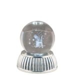 Sfera led di cristallo Bagutta 7x8 cm - "Il piccolo Principe"