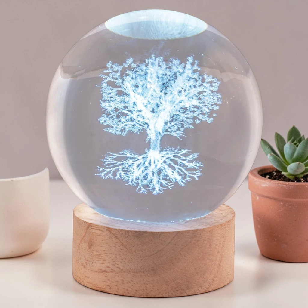 Sfere Led di Cristallo Albero della Vita "cm 8" Bomboniere Bagutta - immagine 2