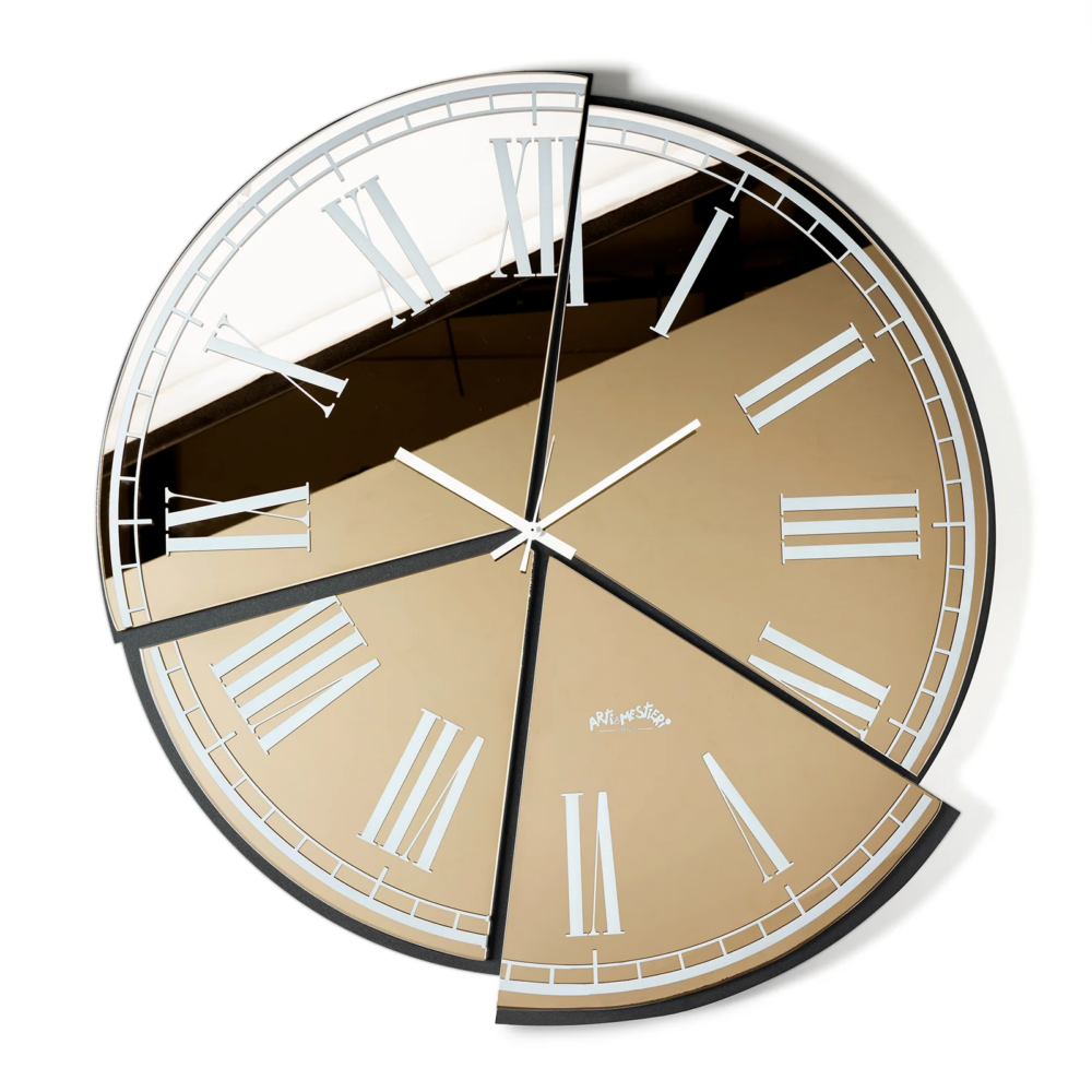 Orologio specchio da parete Kintsugi - Arti & Mestieri