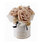 Bouquet di candele rose color beige bomboniera Laguna