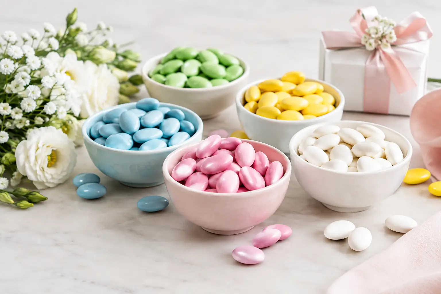 Colori confetti di tendenza per ogni evento