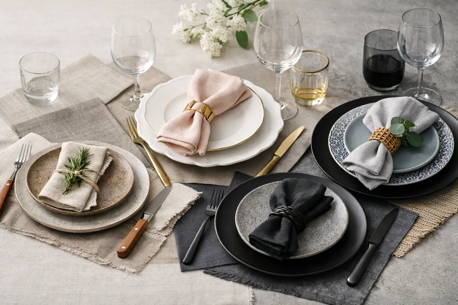 Come abbinare i piatti da tavola con stile