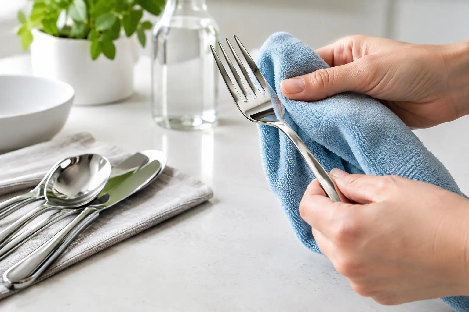 Come pulire posate acciaio inox senza aloni