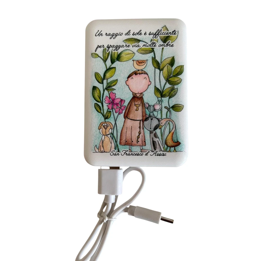 Powerbank San Francesco Un raggio di sole – Bomboniera La Miniera Collezione 2027