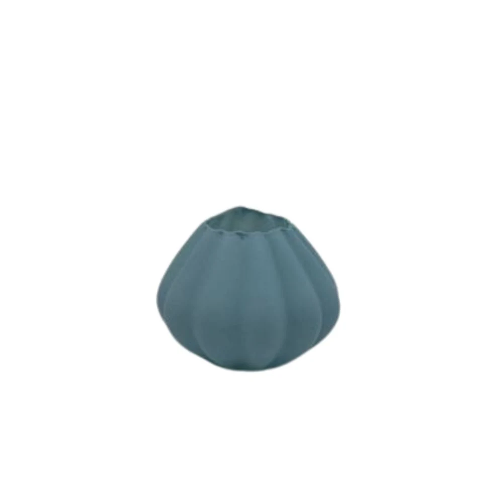 Vaso Basso Blu Polare – Bomboniera Cuorematto Collezione 2027