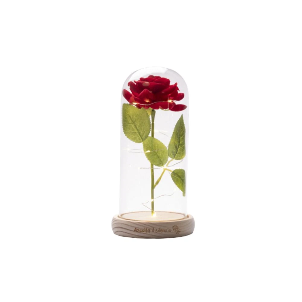 Rosa in teca Piccolo Principe – Bomboniera Cuorematto Collezione 2027