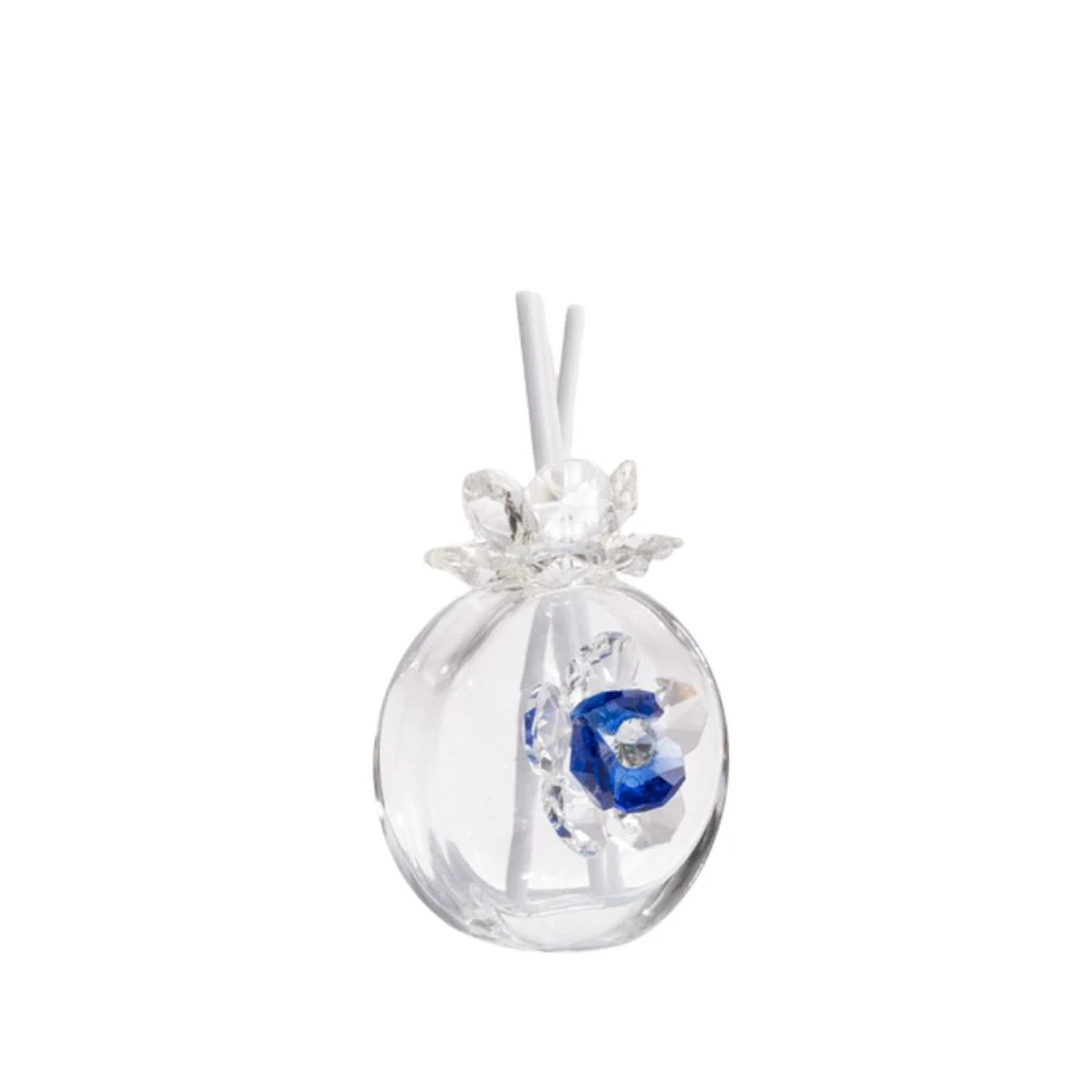 Profumatore Fiore in cristallo blu piccolo – Bomboniera Cuorematto Collezione 2027