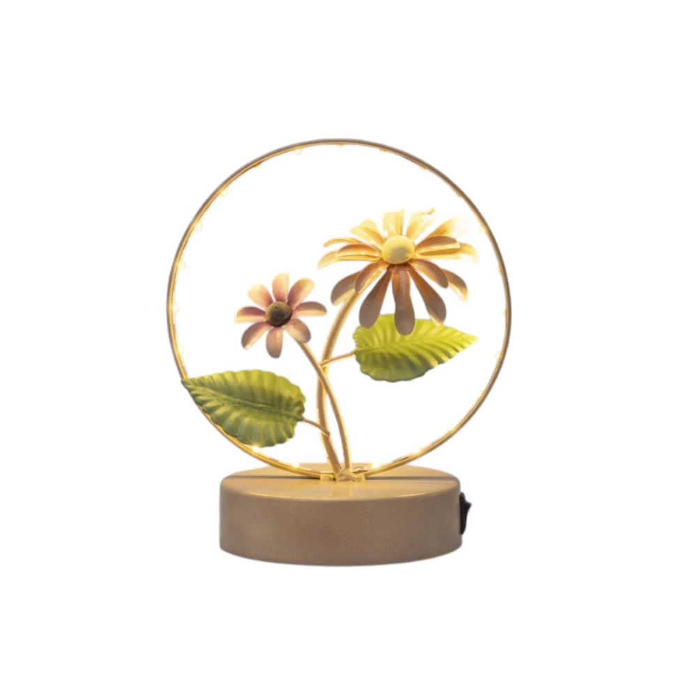 Lampada Gerbera in ferro battuto media – Bomboniera Amici di Cuorematto Collezione 2027