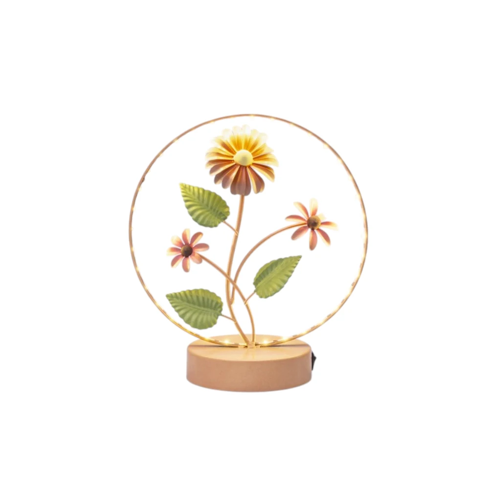 Lampada Gerbera in ferro battuto grande – Bomboniera Amici di Cuorematto Collezione 2027