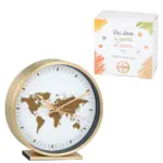 Orologio sveglia Atlas planisfero grande – Bomboniera Quadrifoglio Collezione 2027