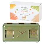 Orologio sveglia Home verde – Bomboniera Quadrifoglio Collezione 2027