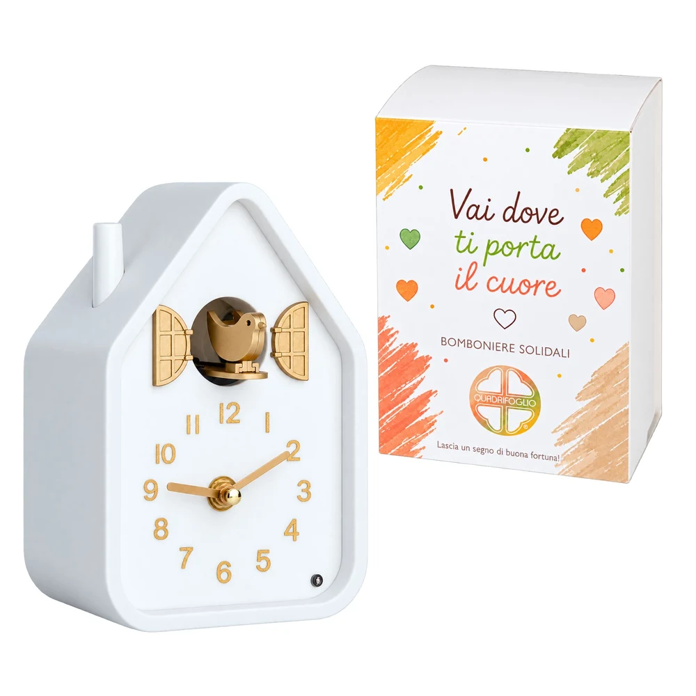 Orologio cucù Home bianco – Quadrifoglio Collezione 2027